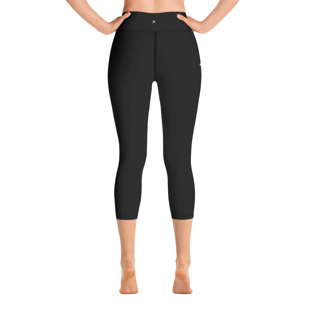 Yoga Capri Leggings Icon Logo (Black) – FitFixNow